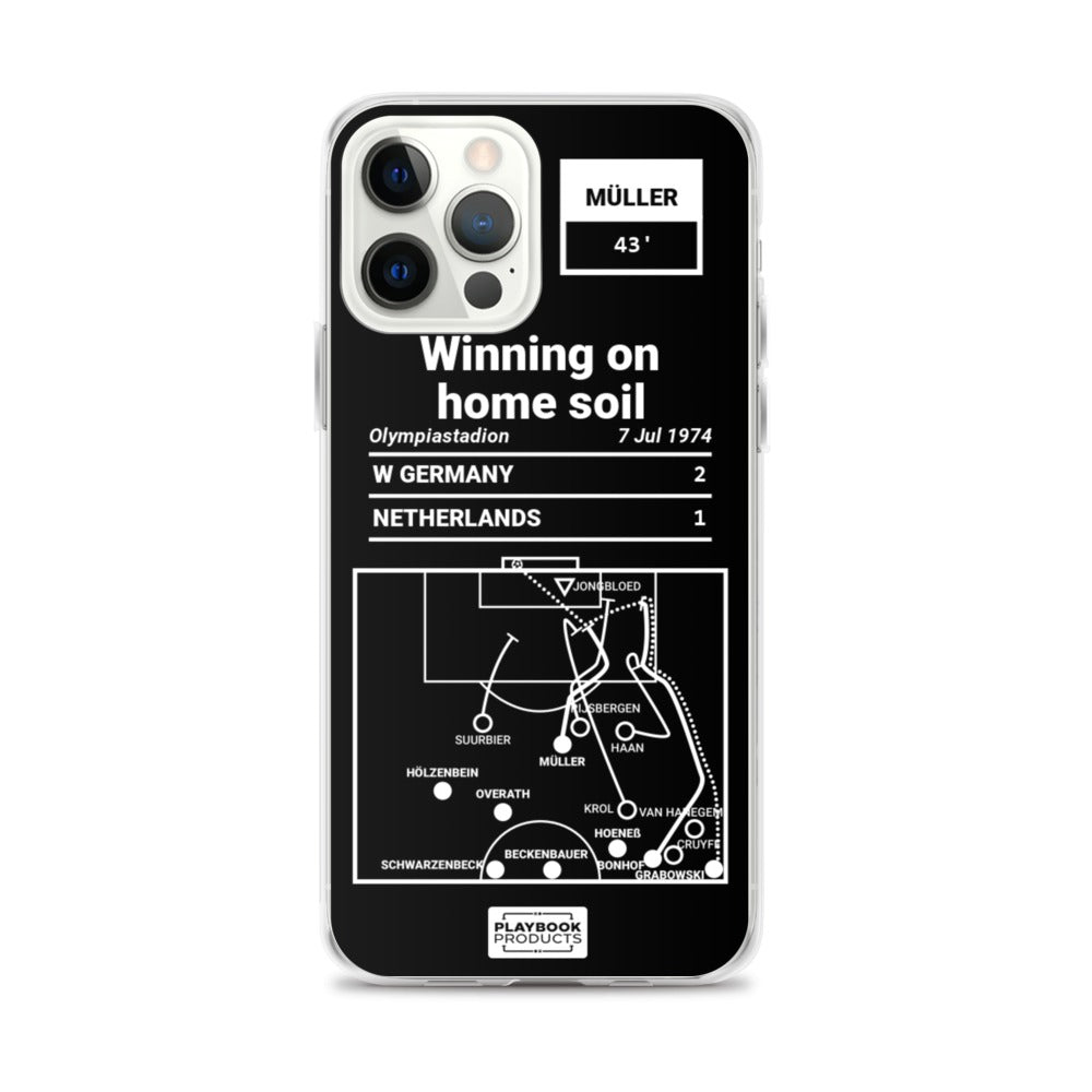 Germany National Team Greatest Goals iPhone Case: Winning on home soil (1974)