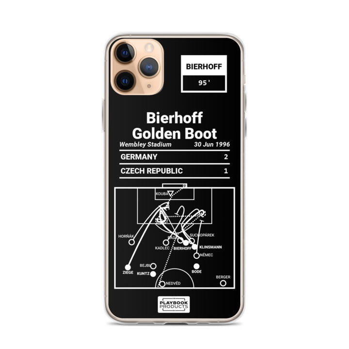 Germany National Team Greatest Goals iPhone Case: Bierhoff Golden Boot (1996)