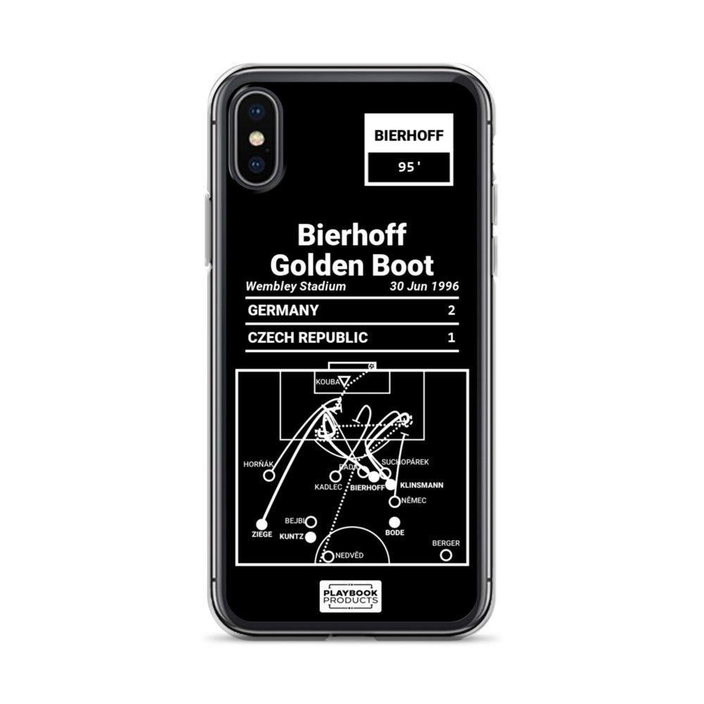 Germany National Team Greatest Goals iPhone Case: Bierhoff Golden Boot (1996)