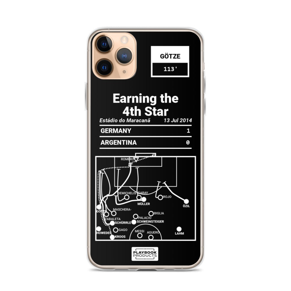 Germany National Team Greatest Goals iPhone Case: Earning the 4th Star (2014)