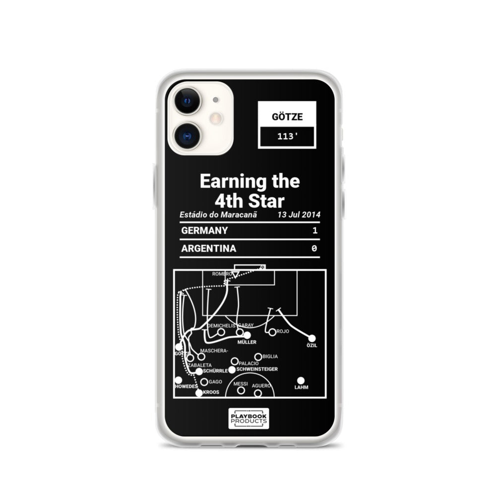Germany National Team Greatest Goals iPhone Case: Earning the 4th Star (2014)