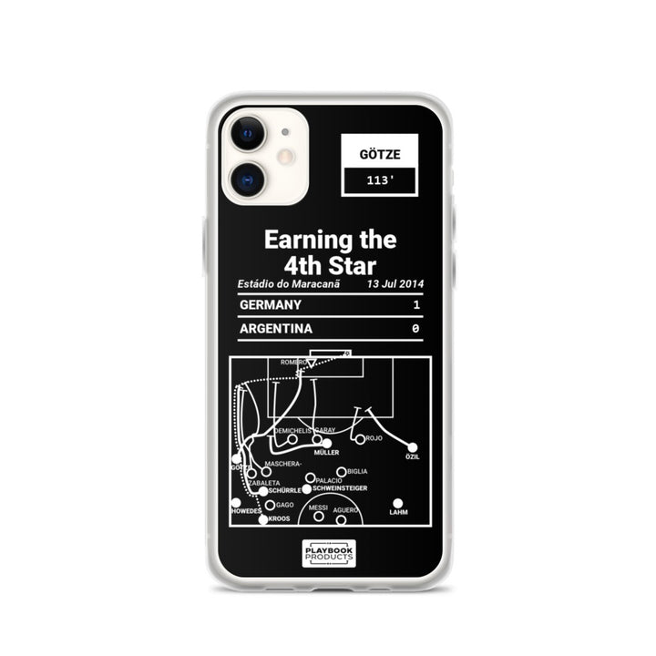 Germany National Team Greatest Goals iPhone Case: Earning the 4th Star (2014)