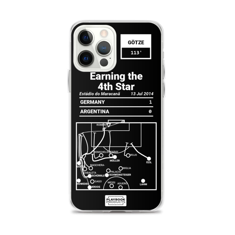 Germany National Team Greatest Goals iPhone Case: Earning the 4th Star (2014)