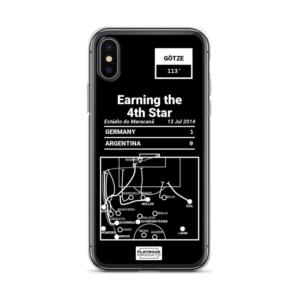 Germany National Team Greatest Goals iPhone Case: Earning the 4th Star (2014)