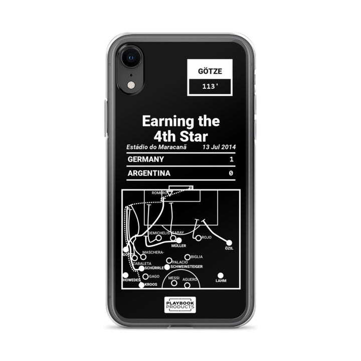 Germany National Team Greatest Goals iPhone Case: Earning the 4th Star (2014)