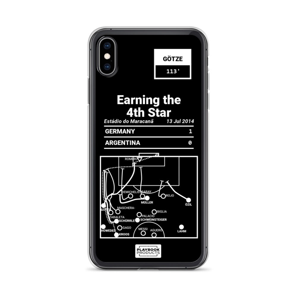 Germany National Team Greatest Goals iPhone Case: Earning the 4th Star (2014)