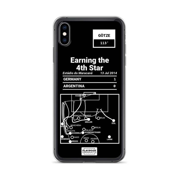 Germany National Team Greatest Goals iPhone Case: Earning the 4th Star (2014)