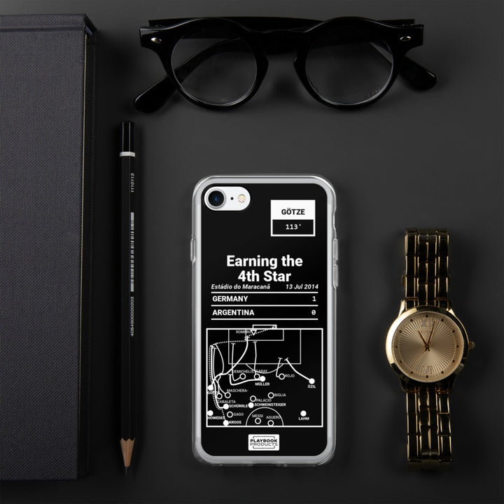 Germany National Team Greatest Goals iPhone Case: Earning the 4th Star (2014)