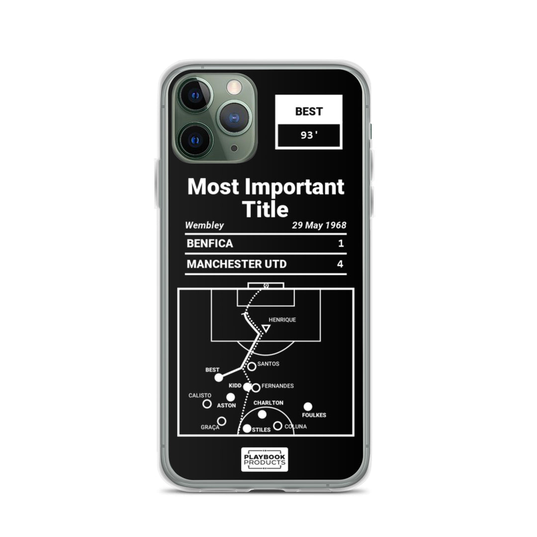 Manchester United Greatest Goals iPhone Case: Most Important Title (1968)