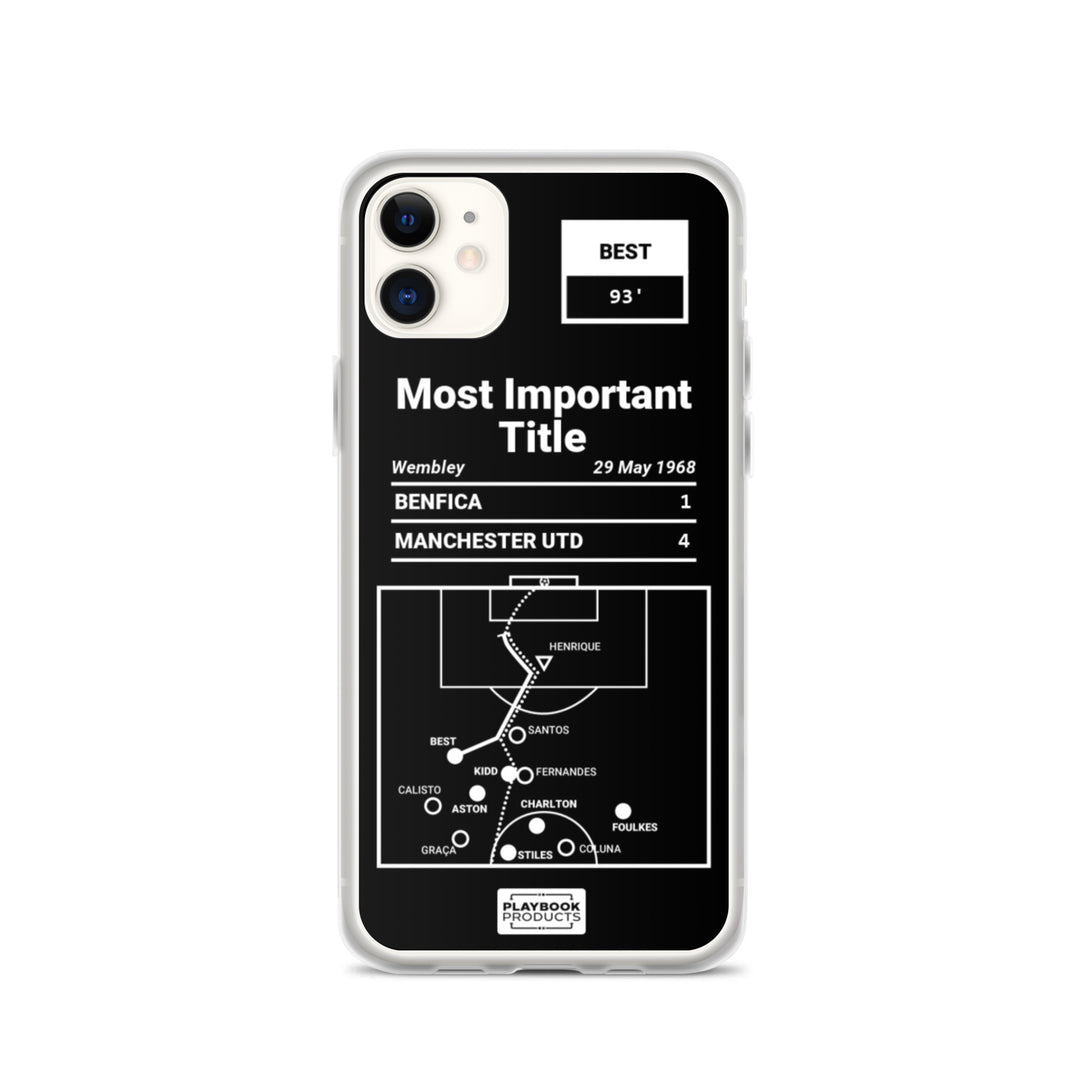 Manchester United Greatest Goals iPhone Case: Most Important Title (1968)