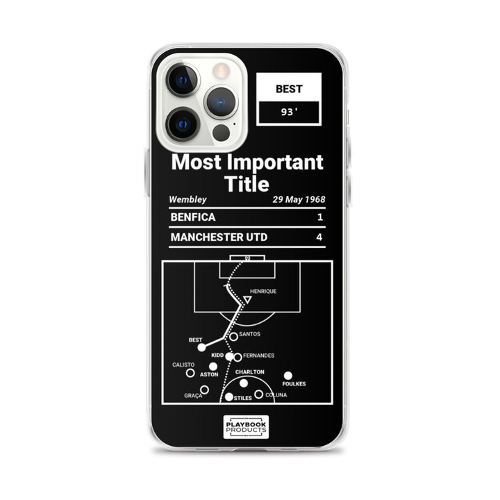 Manchester United Greatest Goals iPhone Case: Most Important Title (1968)