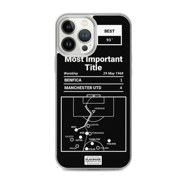 Manchester United Greatest Goals iPhone Case: Most Important Title (1968)