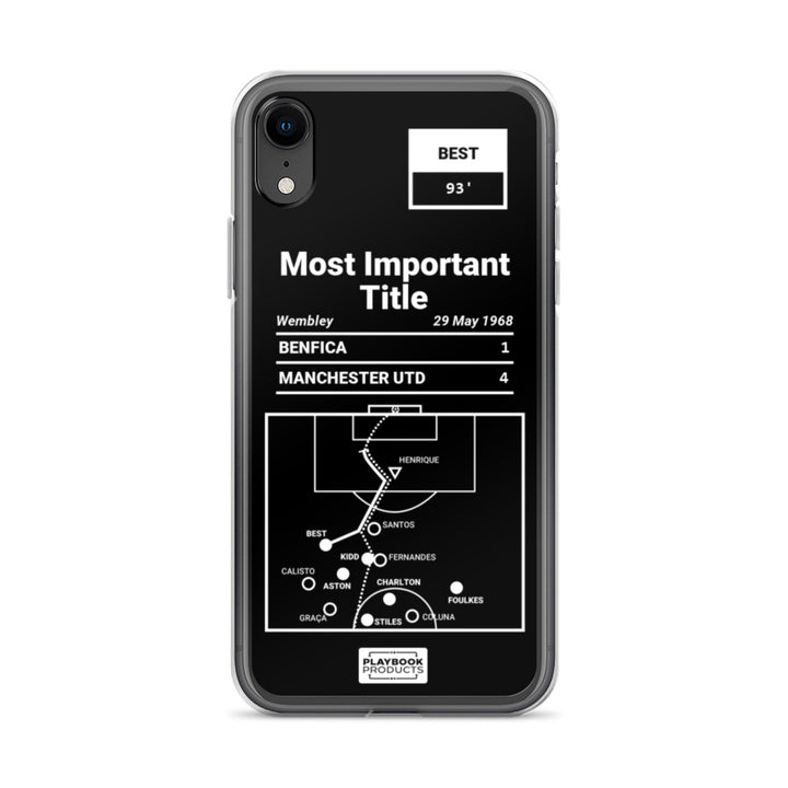 Manchester United Greatest Goals iPhone Case: Most Important Title (1968)