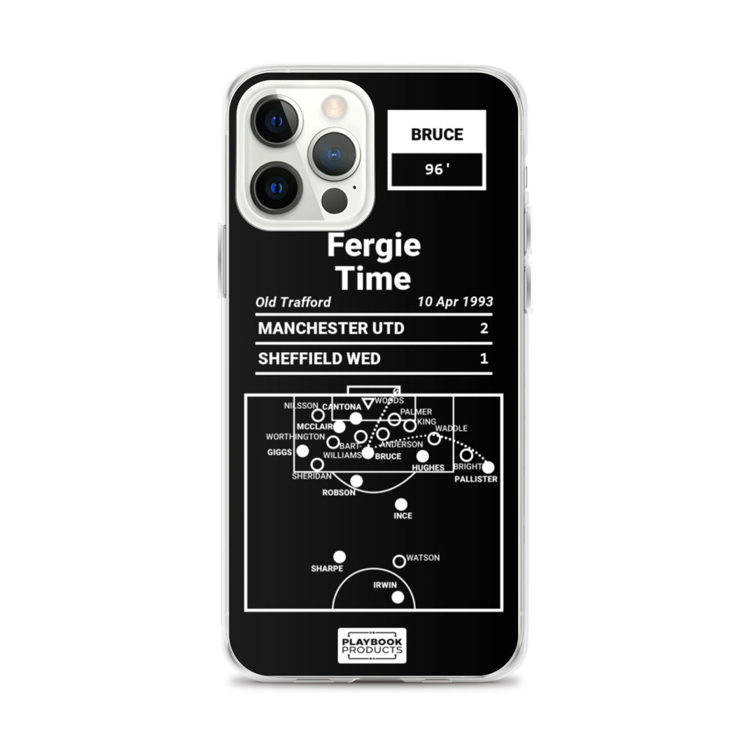 Manchester United Greatest Goals iPhone Case: Fergie Time (1993)
