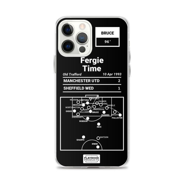 Manchester United Greatest Goals iPhone Case: Fergie Time (1993)