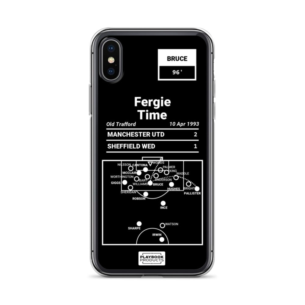 Manchester United Greatest Goals iPhone Case: Fergie Time (1993)