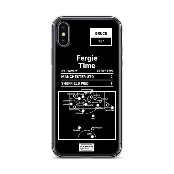 Manchester United Greatest Goals iPhone Case: Fergie Time (1993)