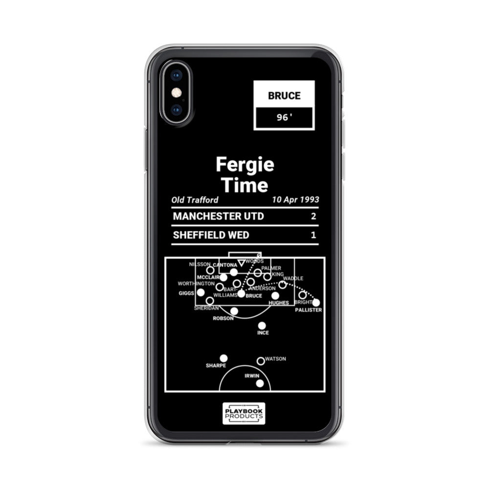 Manchester United Greatest Goals iPhone Case: Fergie Time (1993)