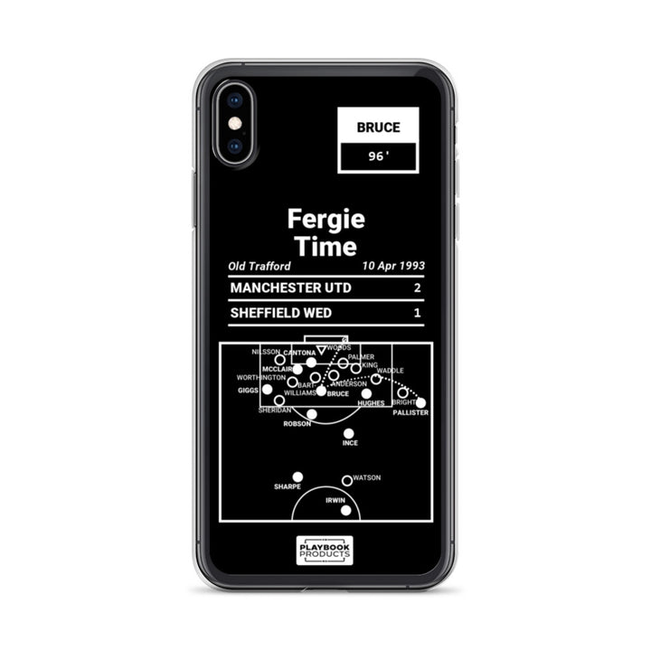 Manchester United Greatest Goals iPhone Case: Fergie Time (1993)