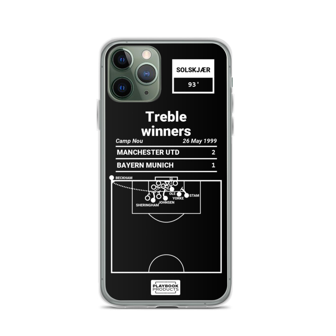 Manchester United Greatest Goals iPhone Case: Treble winners (1999)
