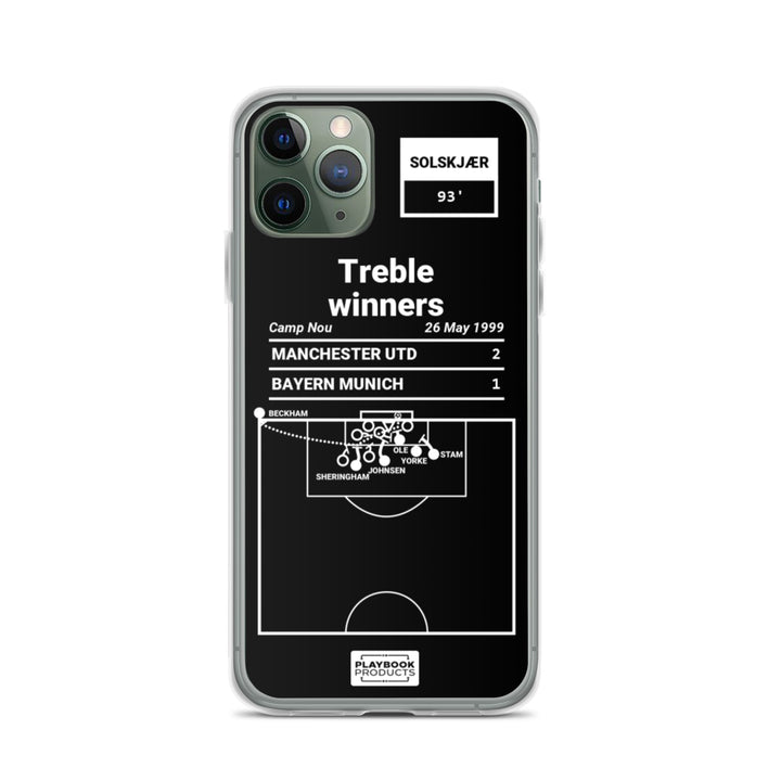 Manchester United Greatest Goals iPhone Case: Treble winners (1999)