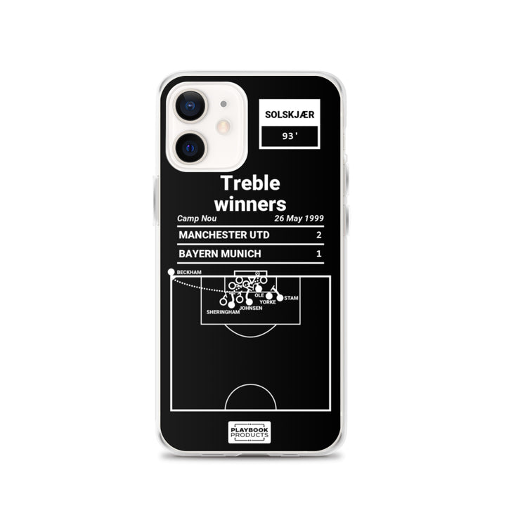 Manchester United Greatest Goals iPhone Case: Treble winners (1999)