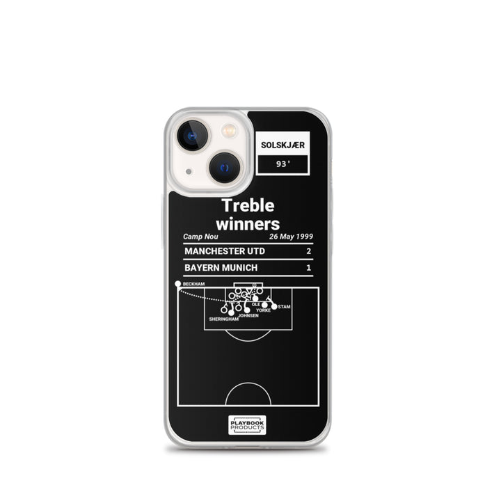 Manchester United Greatest Goals iPhone Case: Treble winners (1999)