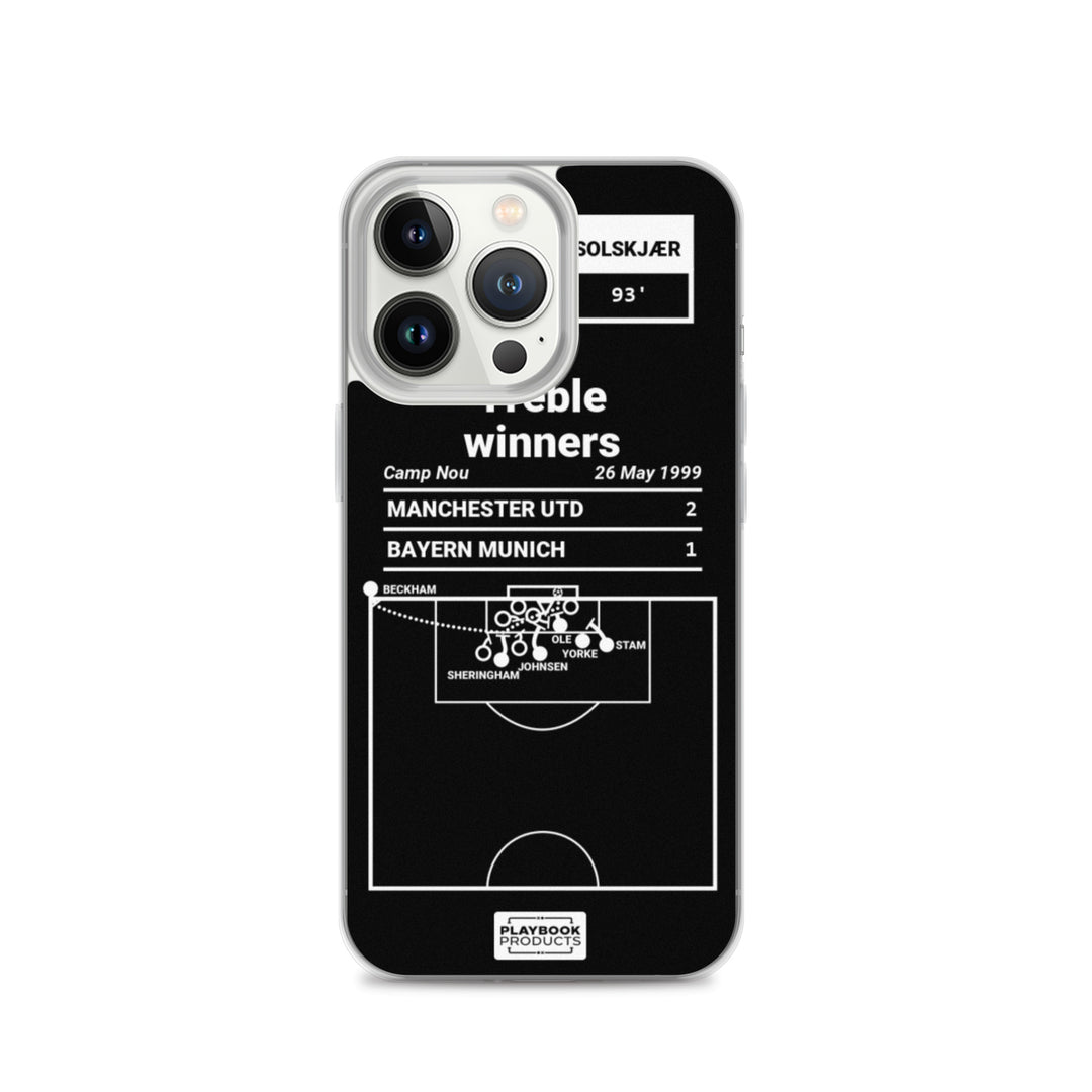 Manchester United Greatest Goals iPhone Case: Treble winners (1999)