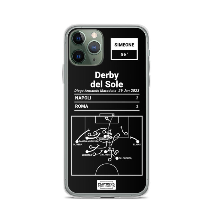 Napoli Greatest Goals iPhone Case: Derby del Sole (2023)