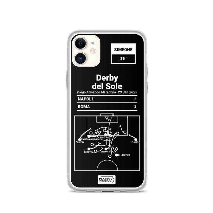 Napoli Greatest Goals iPhone Case: Derby del Sole (2023)
