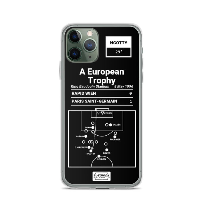 Paris Saint-Germain Greatest Goals iPhone Case: A European Trophy (1996)