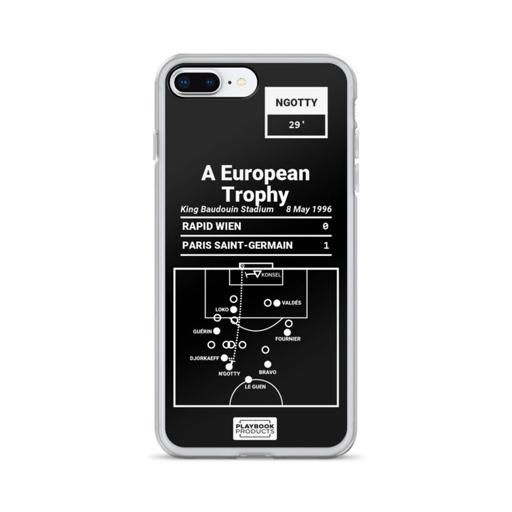 Paris Saint-Germain Greatest Goals iPhone Case: A European Trophy (1996)