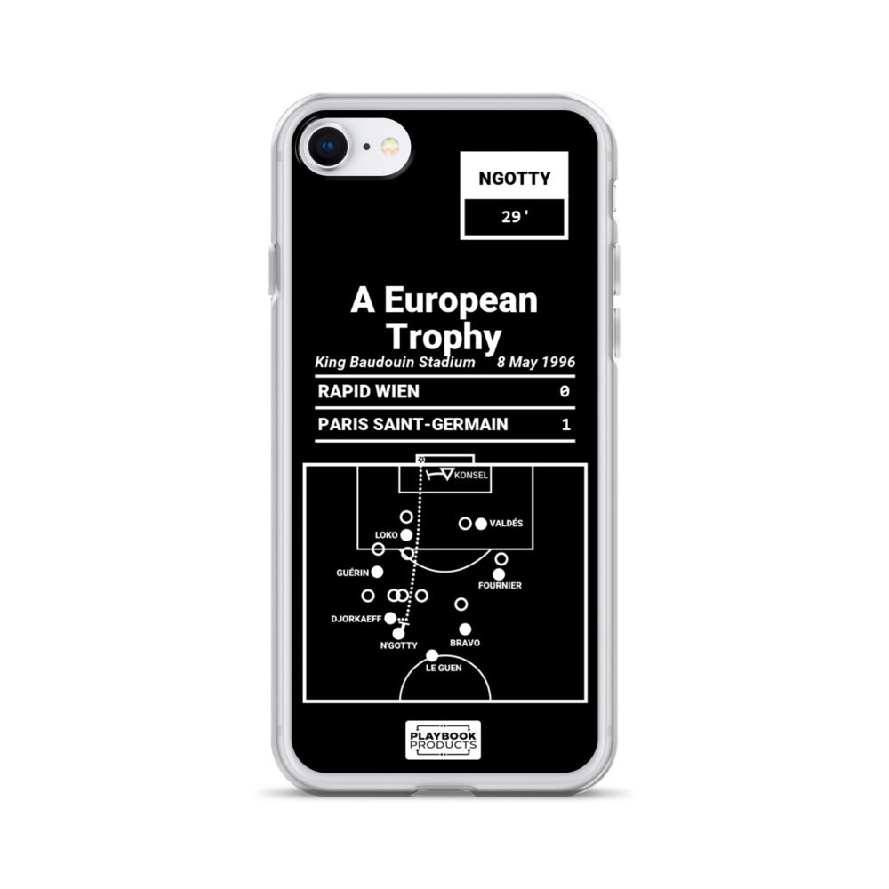 Paris Saint-Germain Greatest Goals iPhone Case: A European Trophy (1996)