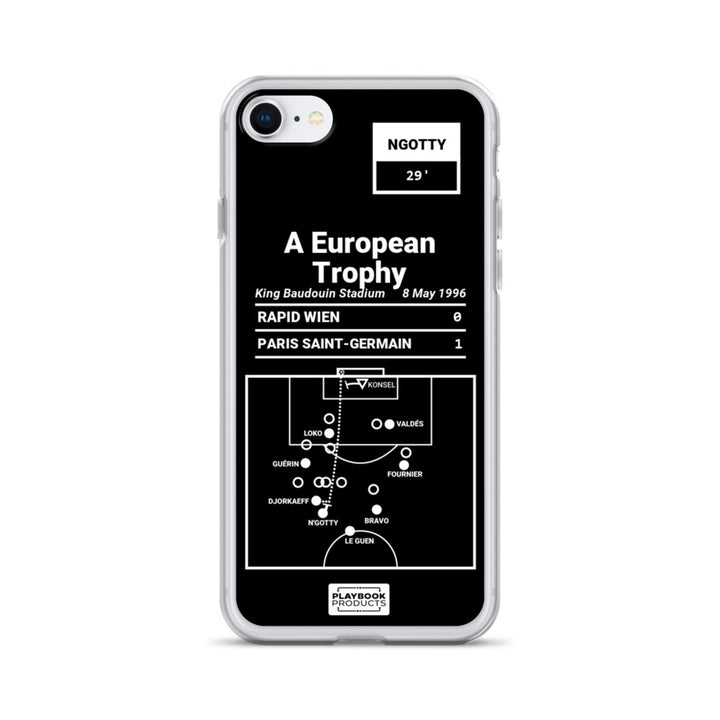 Paris Saint-Germain Greatest Goals iPhone Case: A European Trophy (1996)
