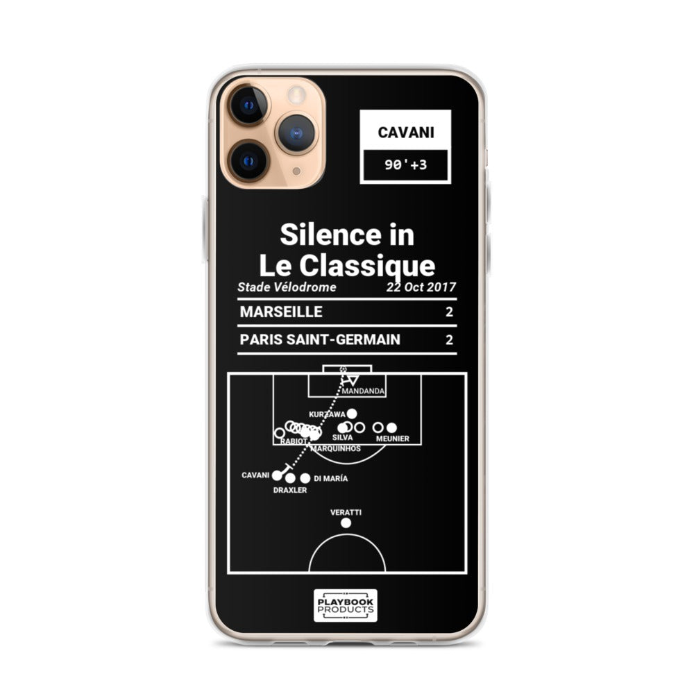 Paris Saint-Germain Greatest Goals iPhone Case: Silence in Le Classique (2017)