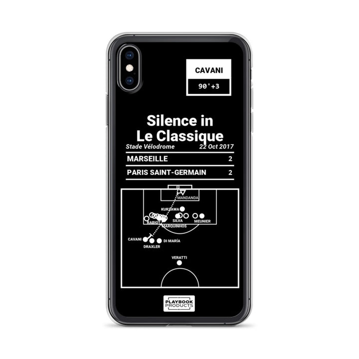 Paris Saint-Germain Greatest Goals iPhone Case: Silence in Le Classique (2017)