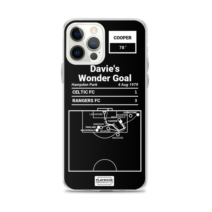 Rangers FC Greatest Goals iPhone Case: Davie's Wonder Goal (1979)