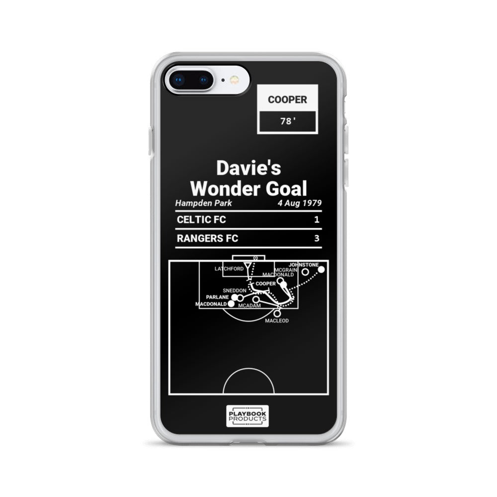 Rangers FC Greatest Goals iPhone Case: Davie's Wonder Goal (1979)