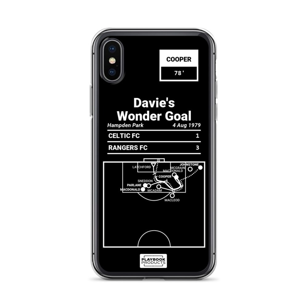 Rangers FC Greatest Goals iPhone Case: Davie's Wonder Goal (1979)