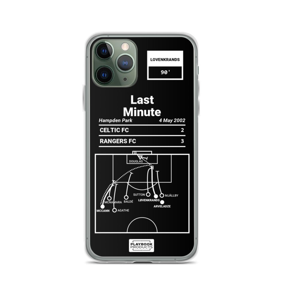Rangers FC Greatest Goals iPhone Case: Last Minute (2002)