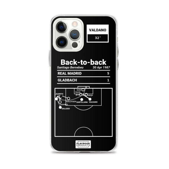 Real Madrid Greatest Goals iPhone Case: Back-to-back (1987)
