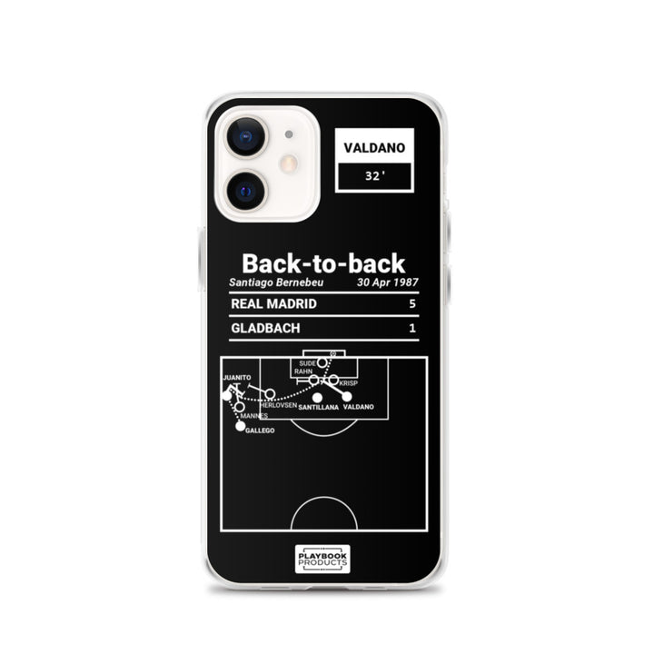 Real Madrid Greatest Goals iPhone Case: Back-to-back (1987)