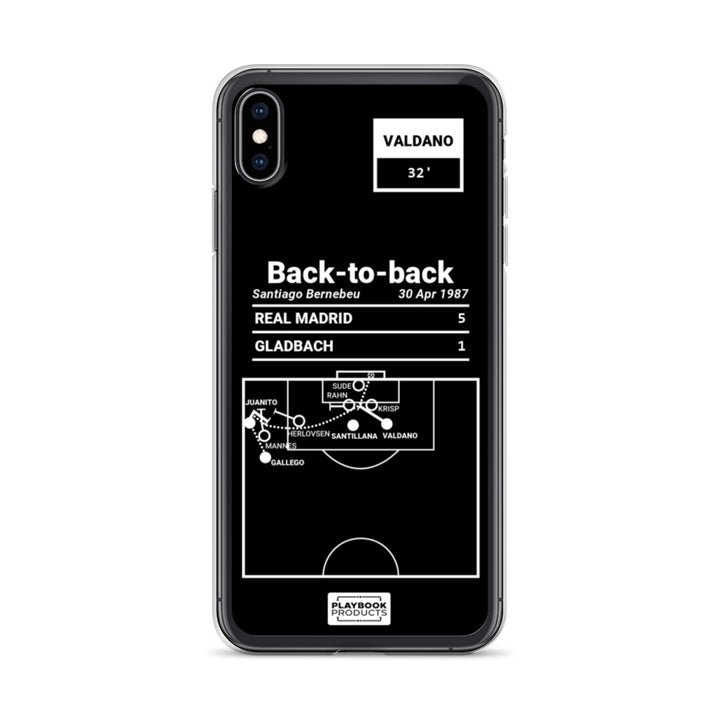 Real Madrid Greatest Goals iPhone Case: Back-to-back (1987)