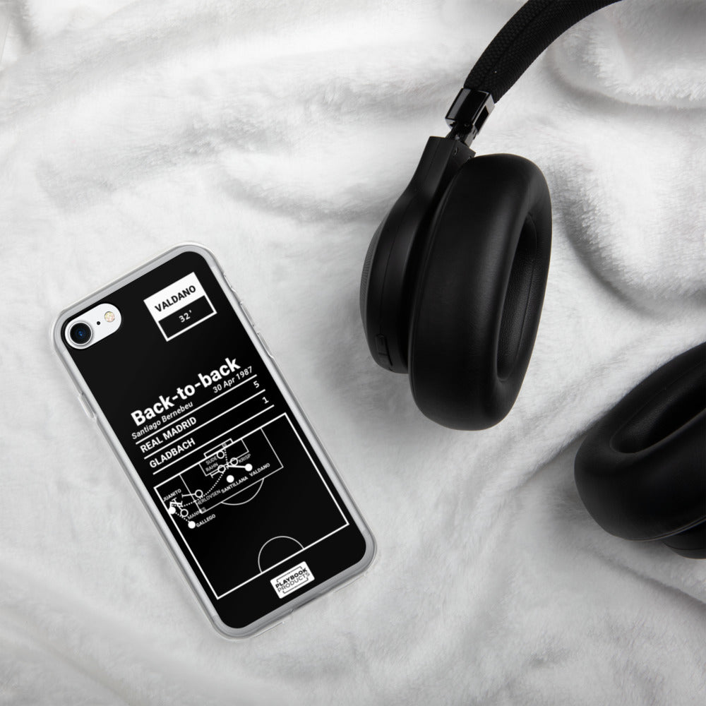 Real Madrid Greatest Goals iPhone Case: Back-to-back (1987)