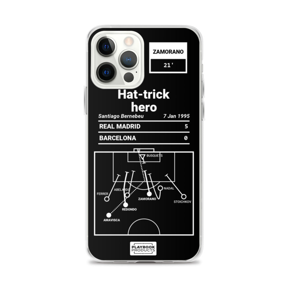 Real Madrid Greatest Goals iPhone Case: Hat-trick hero (1995)