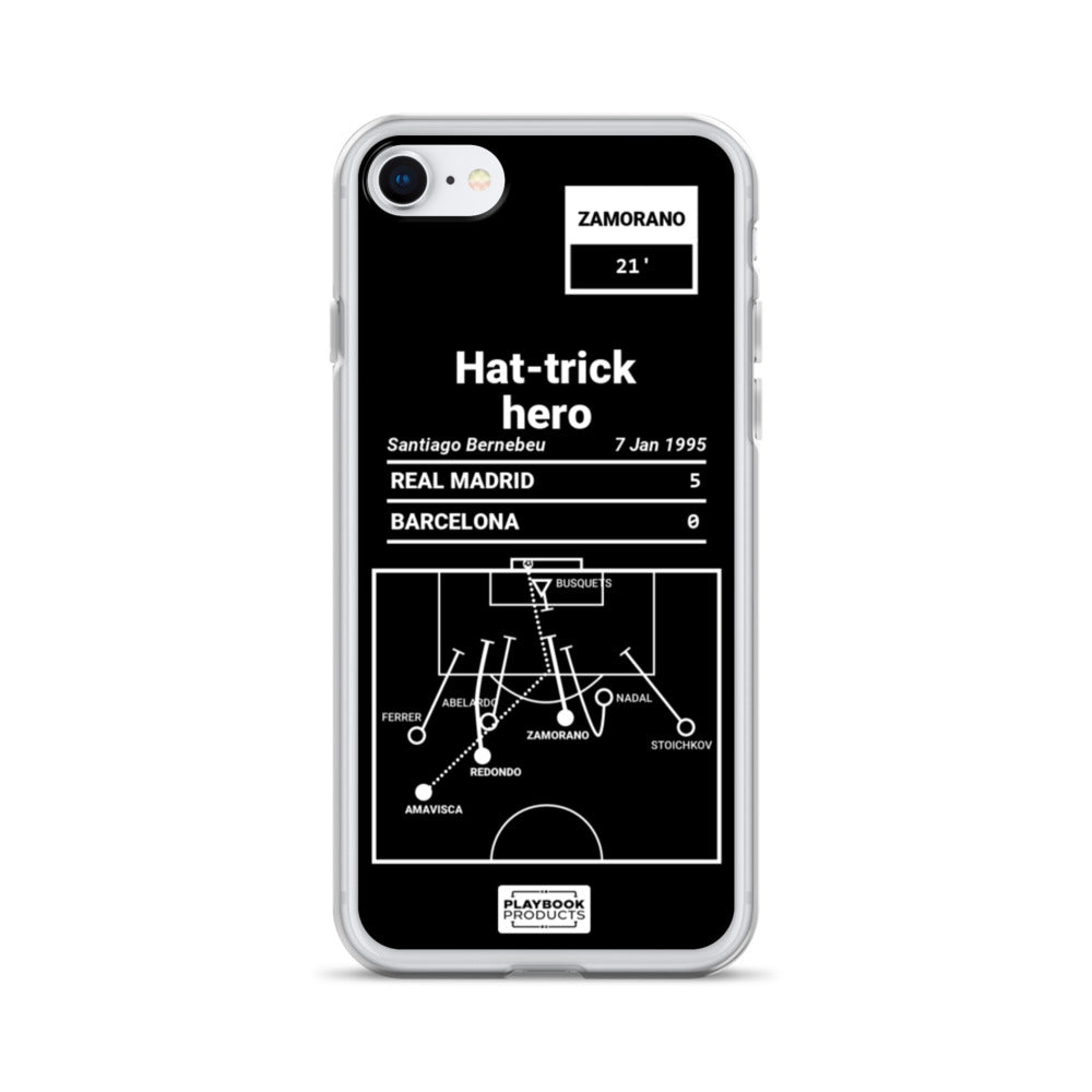 Real Madrid Greatest Goals iPhone Case: Hat-trick hero (1995)