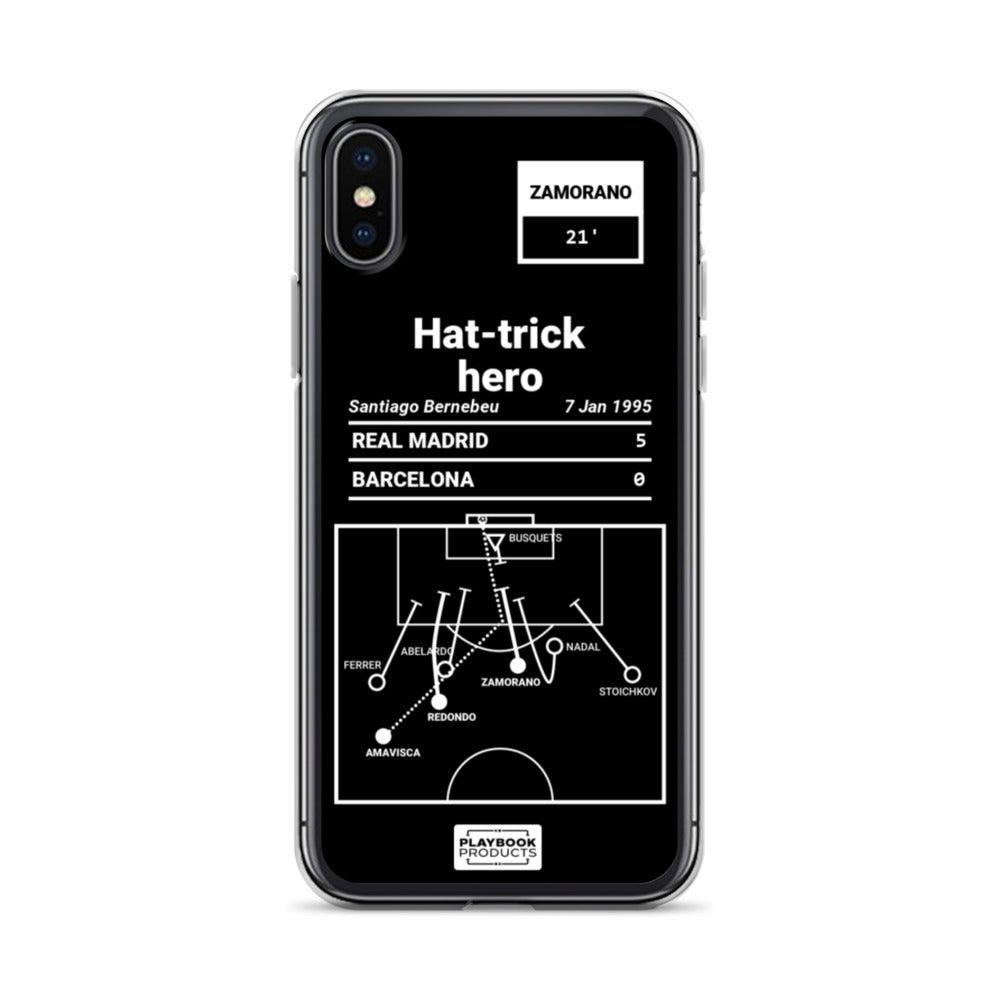 Real Madrid Greatest Goals iPhone Case: Hat-trick hero (1995)
