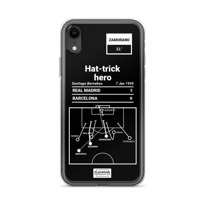 Real Madrid Greatest Goals iPhone Case: Hat-trick hero (1995)