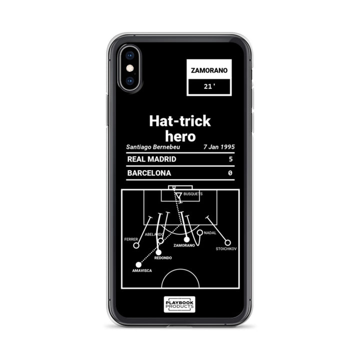 Real Madrid Greatest Goals iPhone Case: Hat-trick hero (1995)