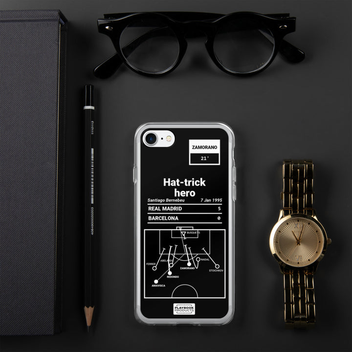 Real Madrid Greatest Goals iPhone Case: Hat-trick hero (1995)